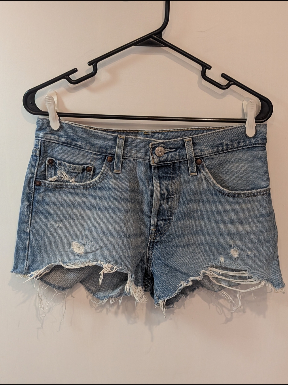 Levi's 501 Distressed Denim Cutoff Shorts